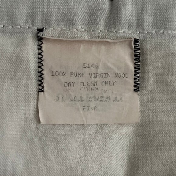 Vintage Cricketeer Virgin Wool Dress Pants Mens 34 Black Union Made - Picture 9 of 16